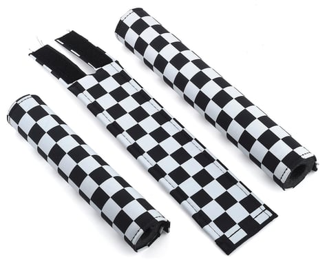 Flite Classic BMX Checkers Pad Set (Black/White)